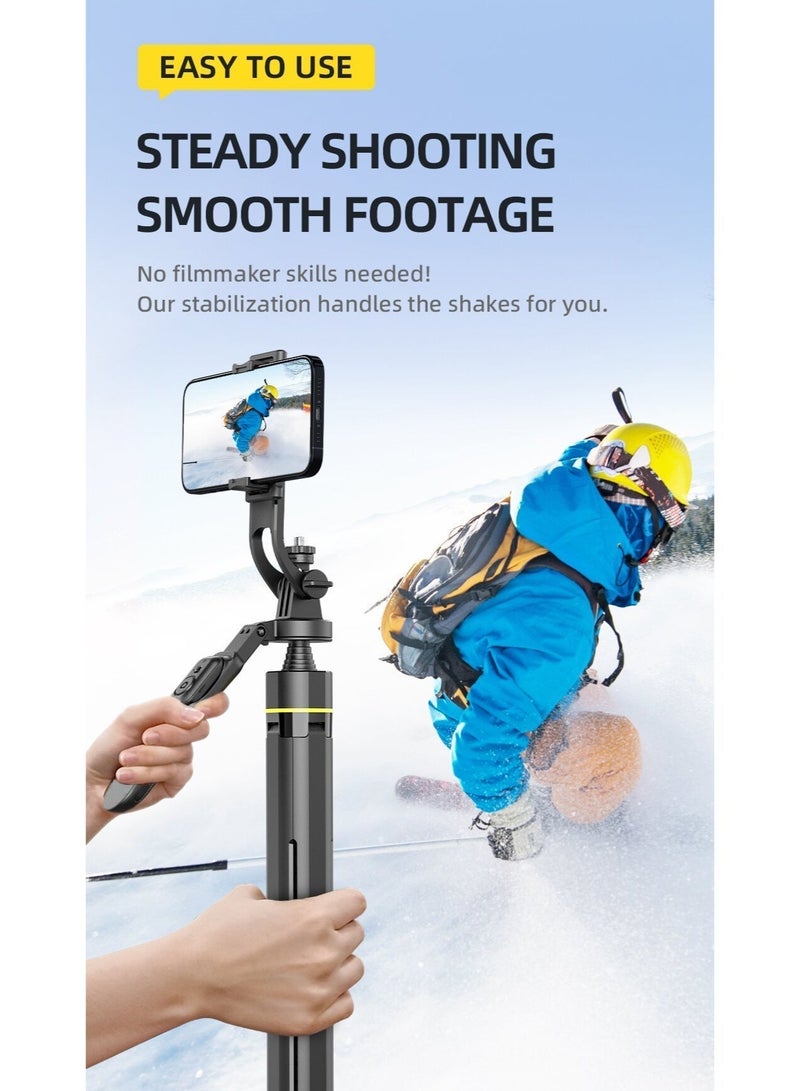 CiYatt 71.25 Inches  Extra Long Selfie Stick Tripod Anti-shake Selfie Stick with auto open,Quadripod Stand with Rechargeable Bluetooth Remote for Mobile Phone, Suitable for both smartphone and camera - Image 5
